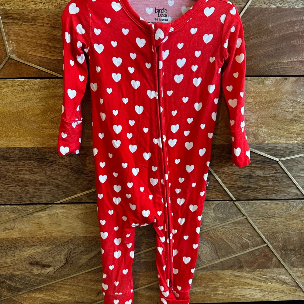 Birdie Bean Hearts Convertible Romper